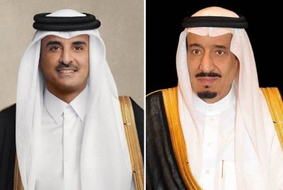 الملك سلمان لأمير قطر: علاقاتنا الأخوية مميزة يسعى الجميع لتعزيزها وتنميتها