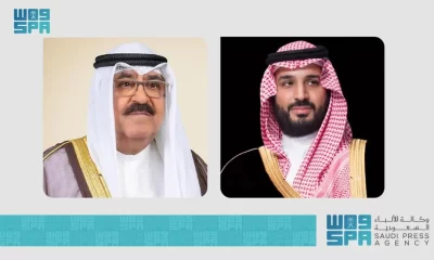سمو ولي العهد يتلقى اتصالاً هاتفياً من سمو أمير دولة الكويت