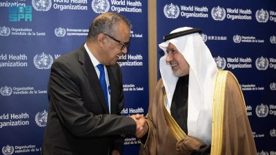 مدير “الصحة العالمية” يشيد بالمشاريع والبرامج السعودية لتحسين الوضع الصحي للمحتاجين بالعالم