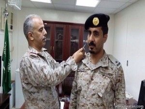 “قائد ميناء رأس الغار العسكري” يقلد بن براك رتبته الجديدة مقدم