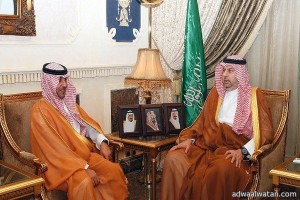 الأمير عبدالله بن مساعد يستقبل رئيس الاتحاد السعودي للرياضات الجوية
