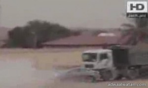 بالفيديو وفاة شاب في حادثة تفحيط غروب البعارين شرق الرياض