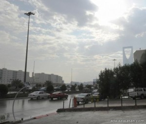 هطول  أمطار على مدينة الرياض صباح اليوم