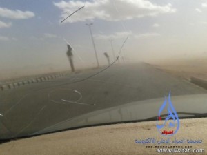 عاصفة رملية  مصحوبة با الأتربة تجتاح محافظة الغزالة