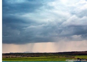 استمرار هطول الامطار الرعدية تصحب بنشاط في الرياح السطحية على مناطق شمال المملكة