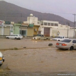 هطول الامطار على محافظة خيبر وتوقع امطار رعديه قادمة