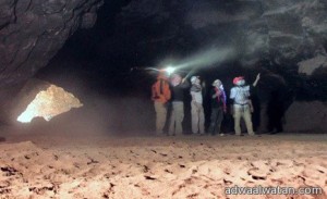 أكتشاف كهف (أم جرسان) أطول الكهوف في الوطن العربي  شرق خيبر