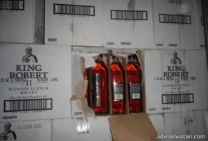 جمرك ميناء جدة الإسلامي يُحبط تهريب 7 آلاف زجاجة خمر