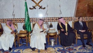 سمو ولي العهد يستقبل المعزين في وفاة الأمير سطام بن عبدالعزيز رحمه الله