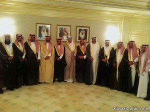 الامير منصور بن متعب يستقبل رئيس  وأعضاء المجلس البلدي بحفر الباطن