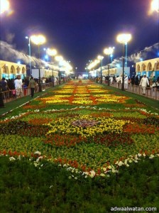 المهرجان الثالث للحدائق والزهور بالمدينة  يشهد حضور جماهيري كثيف