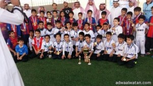المدرسة السعودية بتبوك تحقق كأس صافيو للمرة الثانية