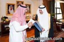 أمير منطقة تبوك” فهد بن سلطان ” يلتقى الدكتور الفهادي